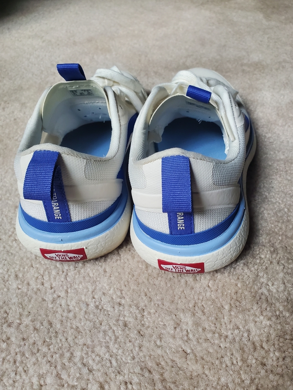 Vans Women’s Ultra Range White & Blue Sneakers EUC 7.5 - Picture 9 of 10